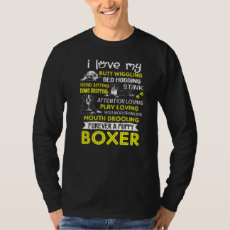 I Kärlek min marionettboxare Butt Wiggling Funny B T Shirt