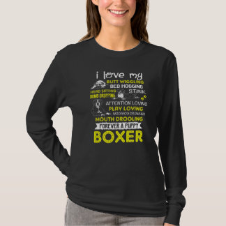 I Kärlek min marionettboxare Butt Wiggling Funny B T Shirt
