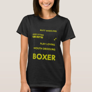 I Kärlek Min marionettboxare Mamma Pappa Hund Boxe T Shirt