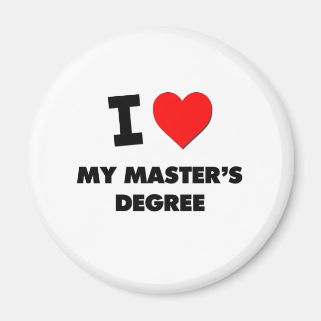 I Kärlek min masterexamen Magnet (Framsidan)