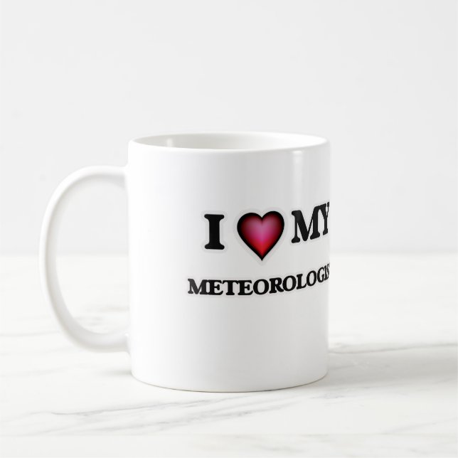 I kärlek min meteorolog kaffemugg (Vänster)
