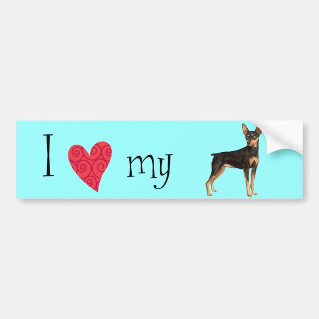 I Kärlek min Min Min Pin Bildekal (Framsidan)