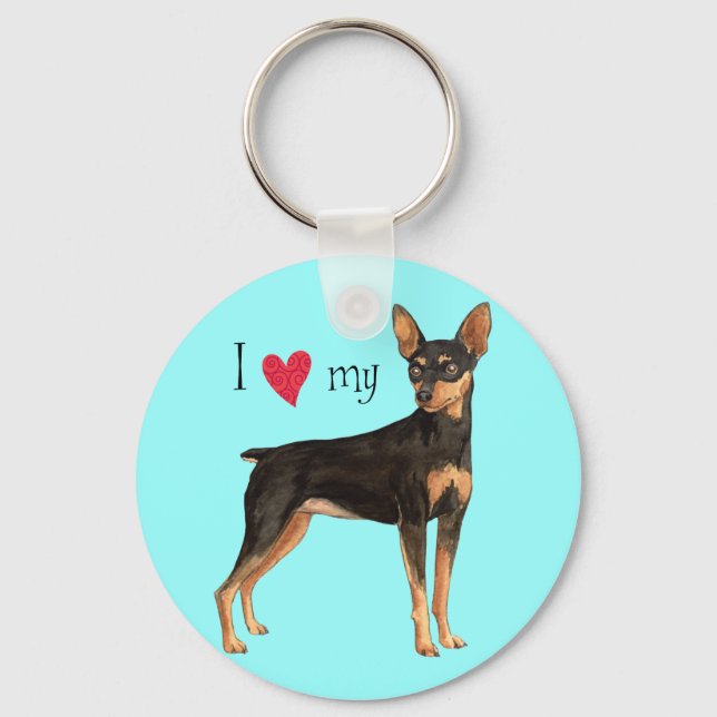 I Kärlek min Min Min Pin Nyckelring (Framsida)