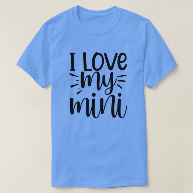 I kärlek min mini01 t shirt (Design framsida)