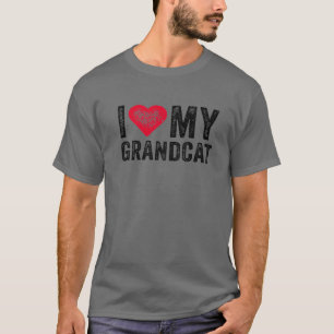 I Kärlek Min morcat Red Heart Cat Djurälskare Funn T Shirt