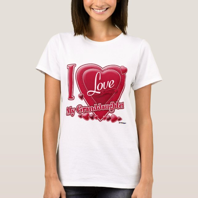 I Kärlek Min mordotter - hjärta Tee Shirt (Framsida)