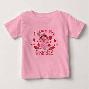 I kärlek Min morfar Rag Doll & Hearts T Shirt