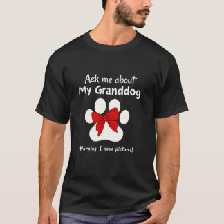 I Kärlek Min morhund Hund Grandma Grandpa Coquette T Shirt