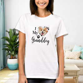 I Kärlek Min morhund Personlig morma Pet Photo T Shirt