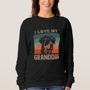 I Kärlek Min morhund Rottweiler Grandma Hund T Shirt