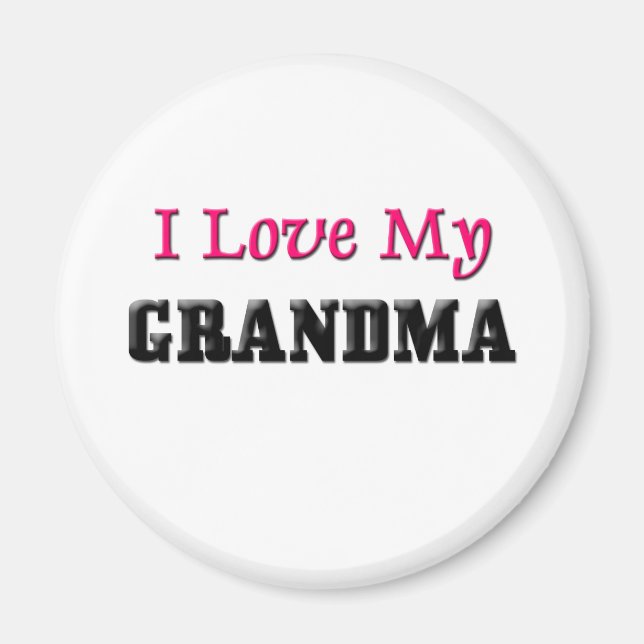 I Kärlek Min mormor Magnet (Framsidan)