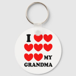 I Kärlek Min mormor Nyckelring