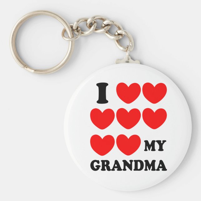 I Kärlek Min mormor Nyckelring (Framsidan)