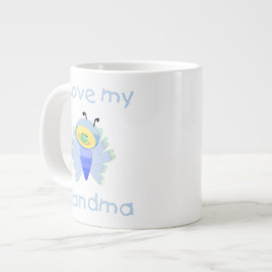 I kärlek min mormor (pojke flutterby) jumbo mugg