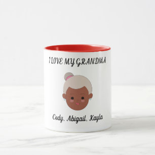 "I Kärlek Min mormor" två tonkaffe kopp. Mugg