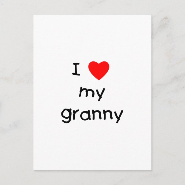I kärlek, min mormor vykort (Framsida)