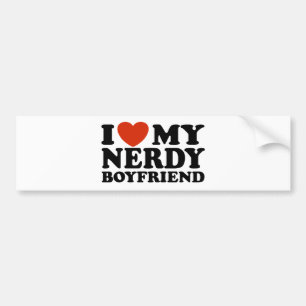 I Kärlek Min Nerdy Boykompis Bildekal