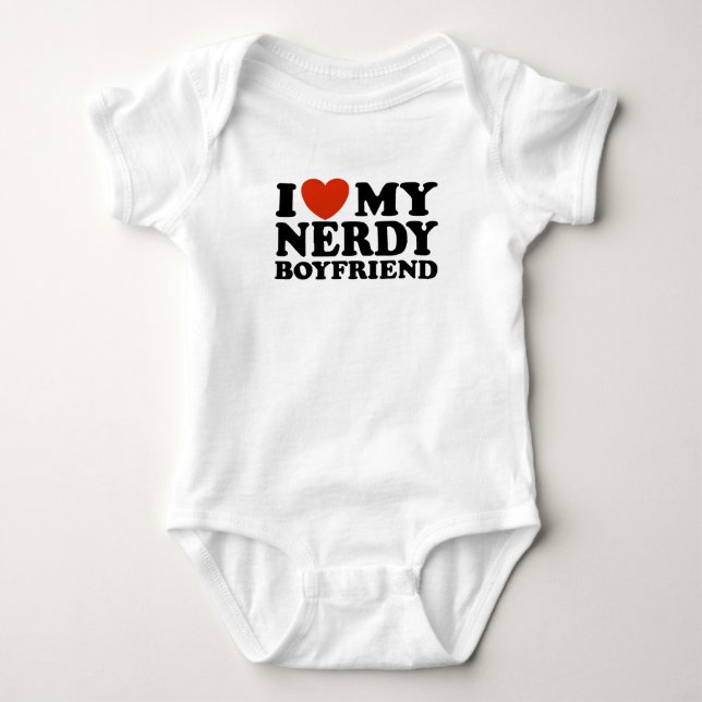 I Kärlek Min Nerdy Boykompis Tee (Framsida)