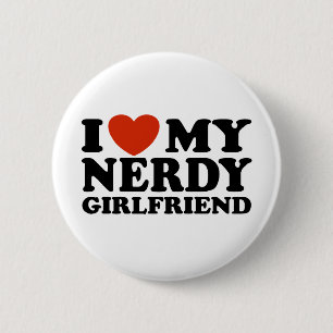 I Kärlek Min Nerdy Girlkompis Knapp
