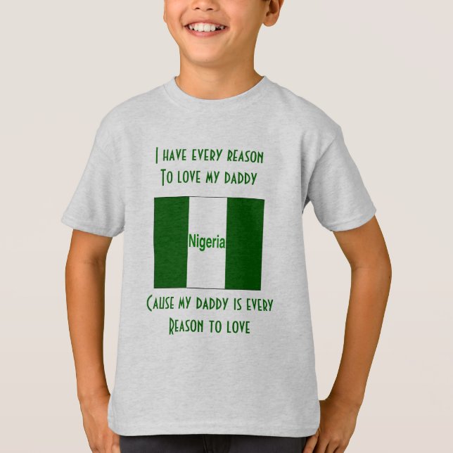 I kärlek min nigerian pappa t-shirt (Framsida)
