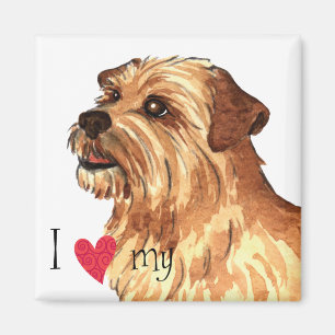 I Kärlek min Norfolk Terrier Magnet
