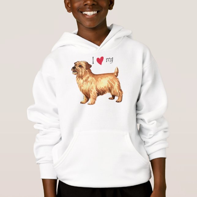 I Kärlek min Norfolk Terrier T-shirt (Framsida)