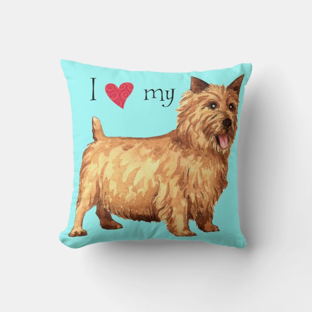 I Kärlek min norwich Terrier Kudde (Framsida)