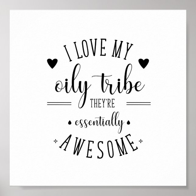 I Kärlek min Oily Tribe poster (Framsidan)