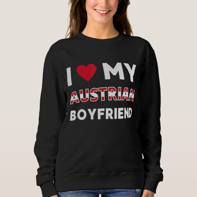 I Kärlek Min österrikiska Boyvän Austria Friend T Shirt (Framsida)