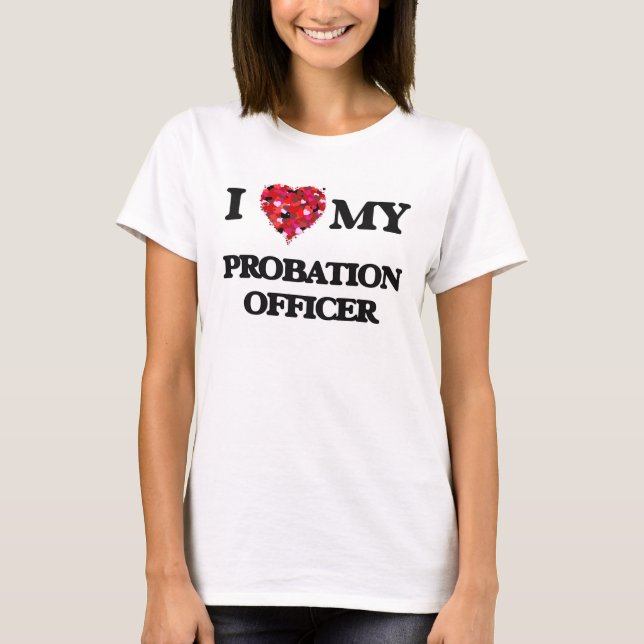 I kärlek, min övervakningsansvarig t-shirt (Framsida)
