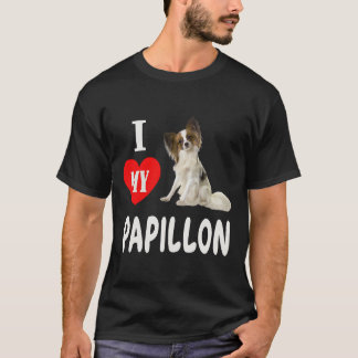 I Kärlek: Min papillon Hund-familj Pet Animal Mana T Shirt