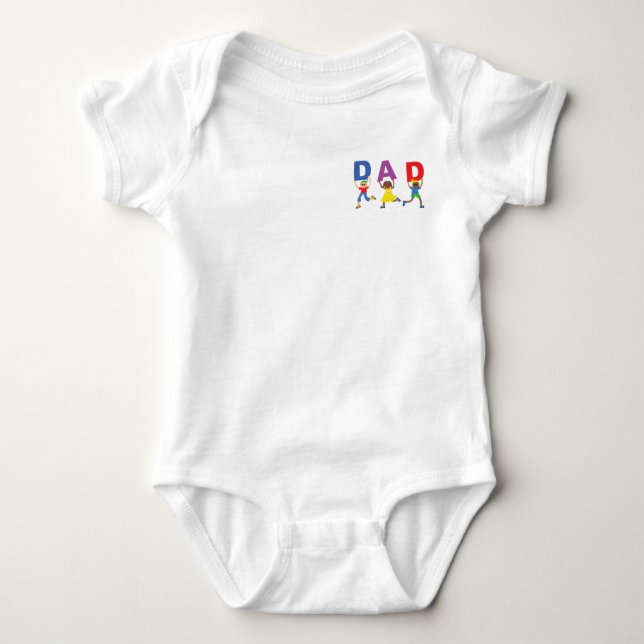 I kärlek min pappa - Baby Jersey Bodykostym T Shirt (Framsida)