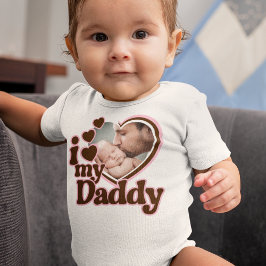 I Kärlek Min pappa Rosa Brown Photo T Shirt