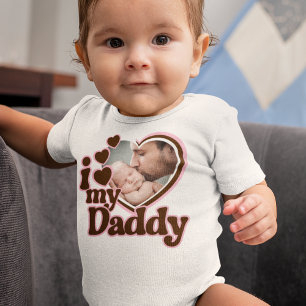 I Kärlek Min pappa Rosa Brown Photo T Shirt