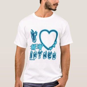 I Kärlek, min partners Anpassningsbar T-shirt i
