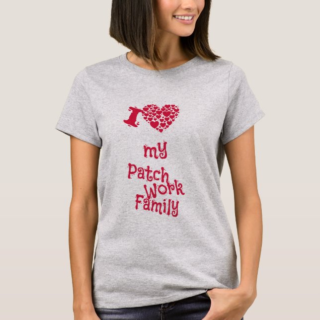 I kärlek min Patchwork Family - Eine Liebeserkläru T Shirt (Framsida)
