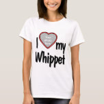 I Kärlek Min piska - Hjärtformade Hund Photo Ram T Shirt<br><div class="desc">Den här roligtens t-shirt visar hur mycket du kärlekar ditt textavsnitt! Skjortan har en roligt med hjärtformade fotodroppe i ram där du kan ladda upp ett foto av ditt eget textavsnitt. Hundälskarna kommer att falla i kärlek med roligtens anpassade t-shirt som gör att du kan ladda upp ditt eget bild....</div>