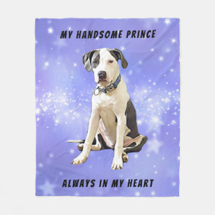 I Kärlek, min Pit Bull till Måne och bak Fleecefilt