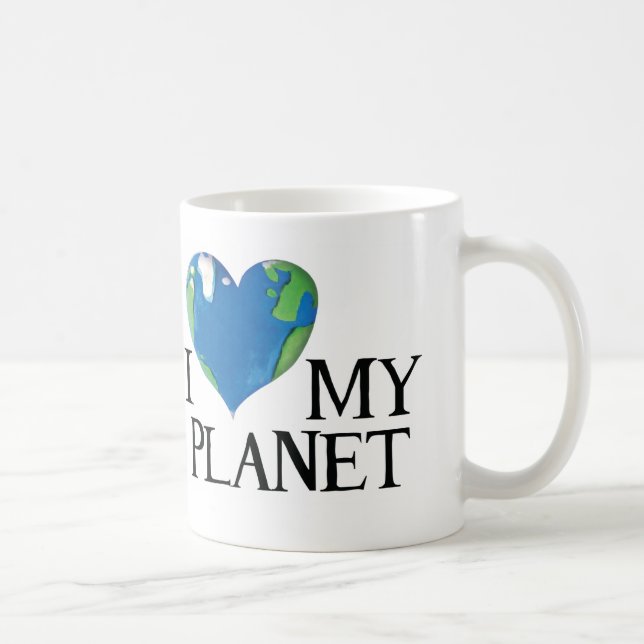I kärlek min planet mugg (Höger)