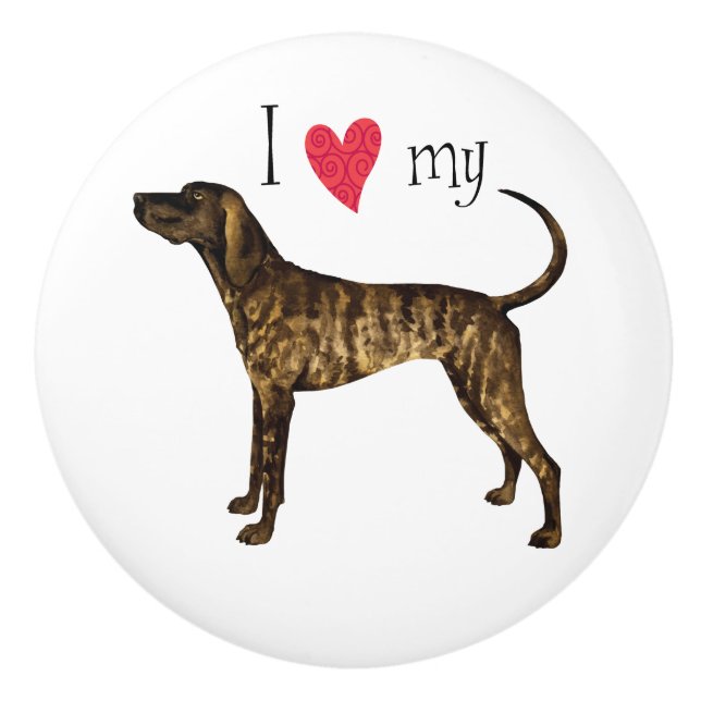 I Kärlek min Plott Hound Knopp (Framsidan)