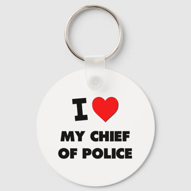 I kärlek min polischef nyckelring (Framsida)