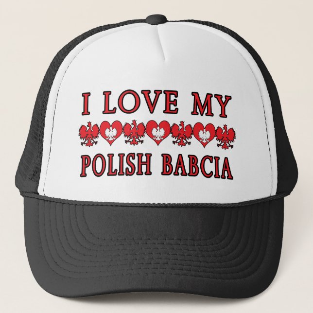 I Kärlek Min polska Babcia Keps (Framsida)