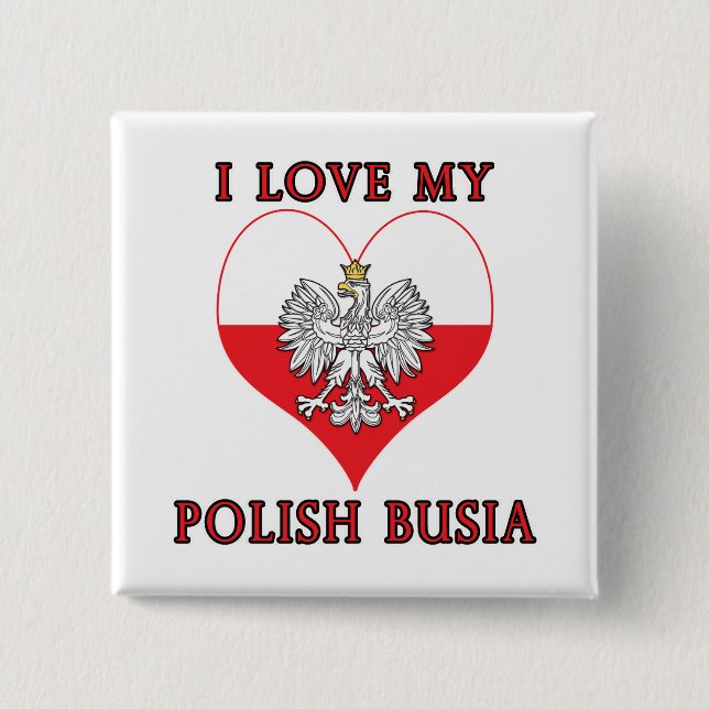 I Kärlek Min polska Busia Knapp (Framsida)