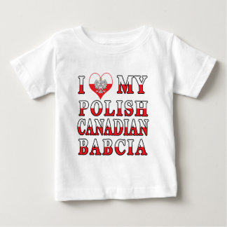 I Kärlek Min polska Canadian Babcia Flagga T-shirt