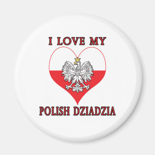 I Kärlek Min polska Dziadzia Magnet