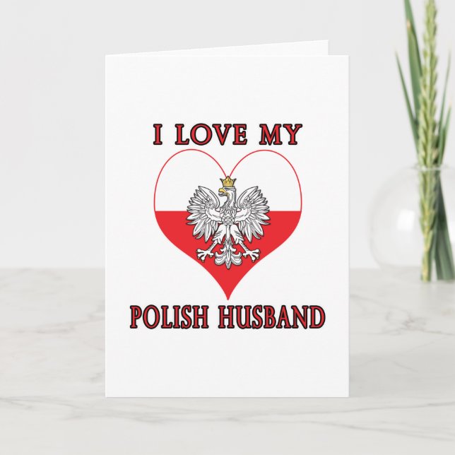 I Kärlek Min polska Make Kort (Framsida)