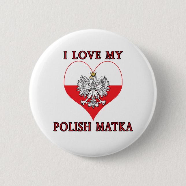 I Kärlek Min polska Matka Knapp (Framsida)