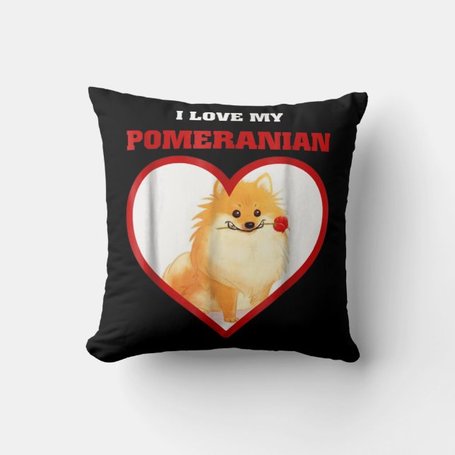 I kärlek min Pommern Kudde (Framsida)
