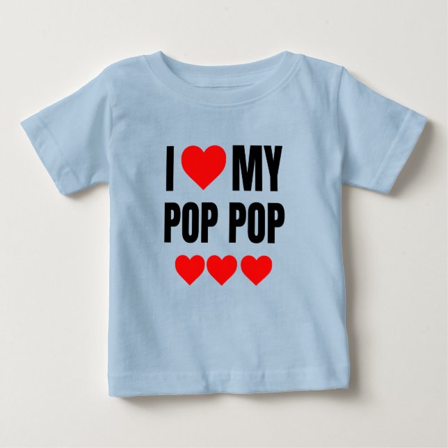 I KÄRLEK MIN POP POP POP T SHIRT (Framsida)