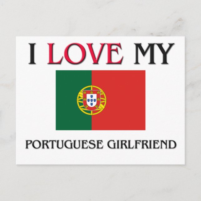 I Kärlek Min portugisiska flickvän Vykort (Framsida)